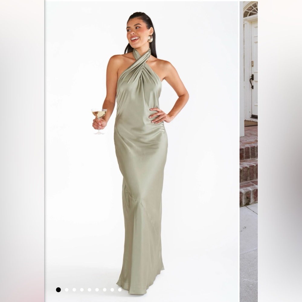 Show Me Your MuMu Jasmine Halter Maxi Dress